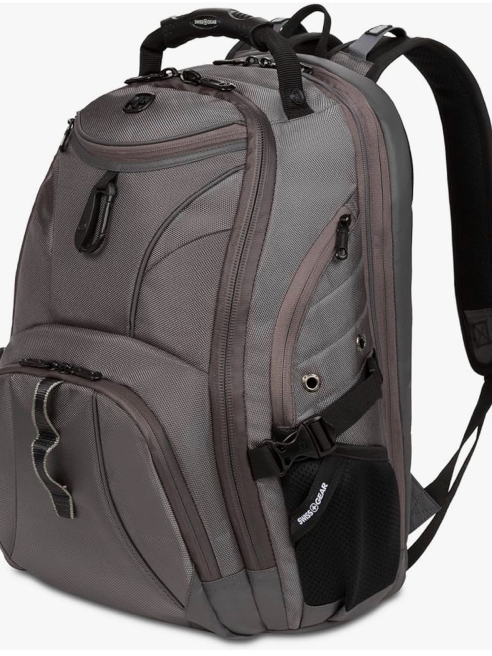 SwissGear Gray Travel Backpack with Multiple Compartments